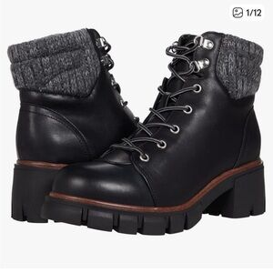 MIA Black Combat Boot Size 9